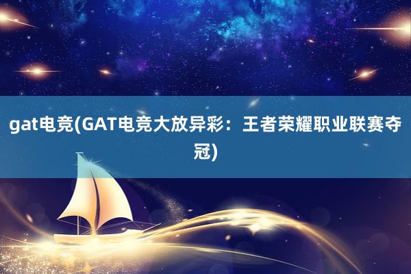 gat电竞(GAT电竞大放异彩：王者荣耀职业联赛夺冠)