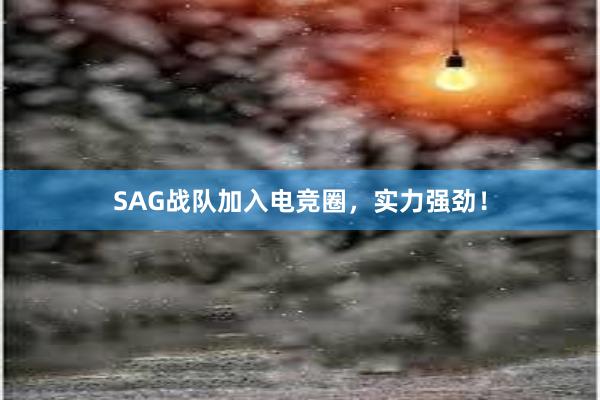 SAG战队加入电竞圈，实力强劲！