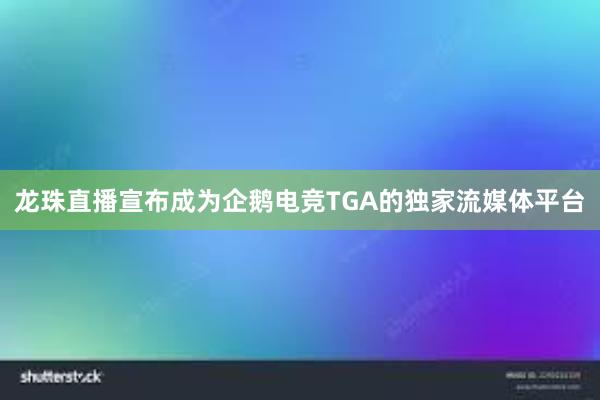 龙珠直播宣布成为企鹅电竞TGA的独家流媒体平台